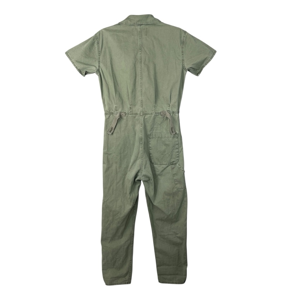 pistola Olive Green Short-Sleeve Utility Jumpsuit - Picture 2 of 15